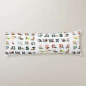 Coussins Longs Joli Alphabet ABC Animaux (Dos)
