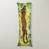 Coussins Longs Joli BALI LIZARD Design rouge & bleu + vos idées (Devant (Vertical))