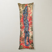 Coussins Longs Joli BALI LIZARD Design rouge & bleu + vos idées (Dos (Vertical))