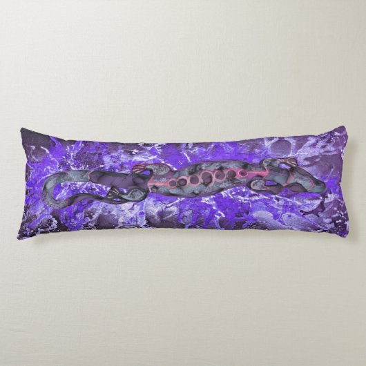 Coussins Longs Joli BALI LIZARD Design violet + vos idées (Devant)