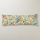 Coussins Longs Joli boho coloré feuille motif (Dos)