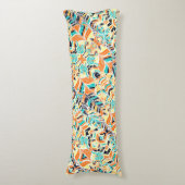 Coussins Longs Joli boho coloré feuille motif (Devant (Vertical))