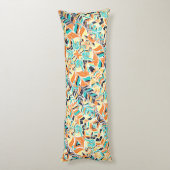 Coussins Longs Joli boho coloré feuille motif (Dos (Vertical))