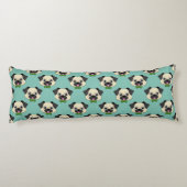 Coussins Longs Joli chien Carlin avec Papillon (Dos)