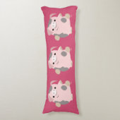 Coussins Longs Joli Dessin Dansant Oreiller Corps De Cochon (Devant (Vertical))