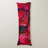 Coussins Longs Joli Ensemble De Roses Rouges (Devant (Vertical))