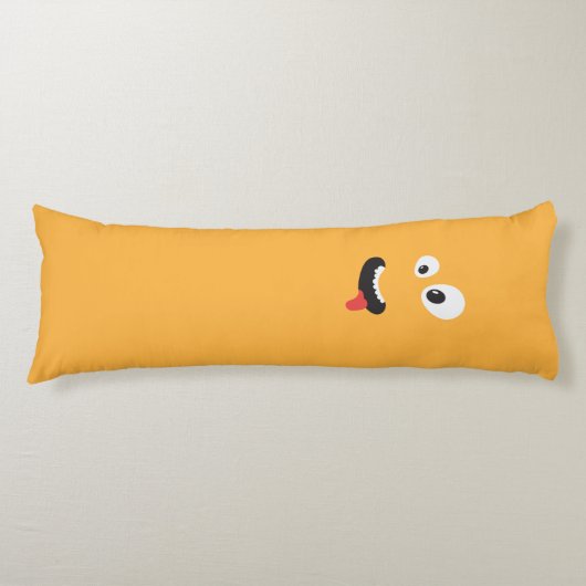 Coussins Longs Joli Monstre Vert Et Orange 2 Côtés (Devant)