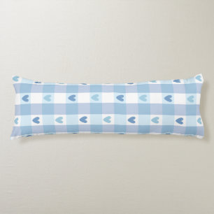Coussins Longs Joli motif à carreaux pastel amour