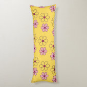Coussins Longs Joli motif de grandes fleurs (Dos (Vertical))