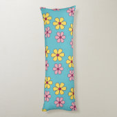 Coussins Longs Joli motif de grandes fleurs (Dos (Vertical))