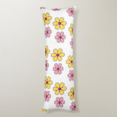 Coussins Longs Joli motif de grandes fleurs (Dos (Vertical))