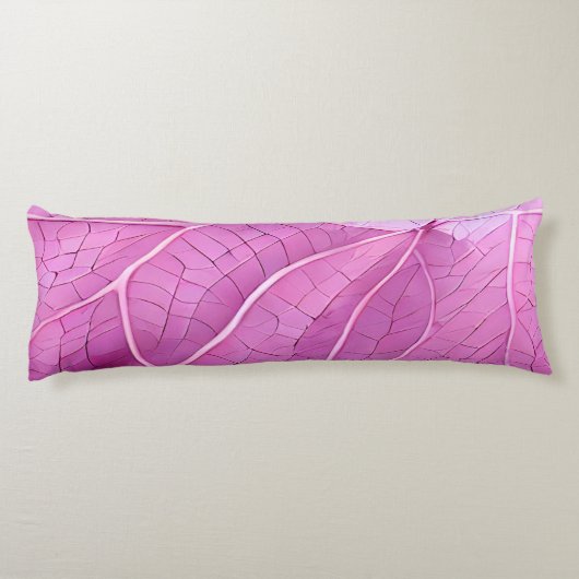 Coussins Longs Joli Motif Feuille rose (Dos)