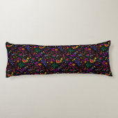 Coussins Longs Joli motif floral coloré (Dos)