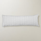 Coussins Longs Joli motif zigzag gris (Dos)