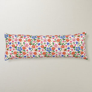 Coussins Longs Joli style d'art populaire Floral Miniprint Body O