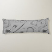 Coussins Longs Jolie et belle Ash gris motif design (Dos)