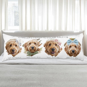 Coussins Longs Jolie Palette de Couleurs Photo Personnalisée Pein