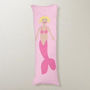 Coussins Longs Jolie sirène d'Imaginaire rose