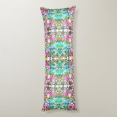 Coussins Longs Jolies fleurs blanches colorées (Dos (Vertical))