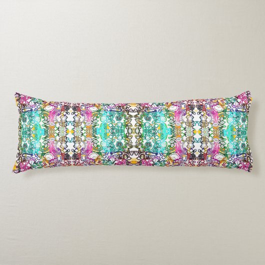 Coussins Longs Jolies fleurs blanches colorées (Devant)
