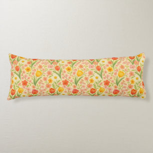 Coussins Longs Jolies fleurs de Pâques/printemps à motifs