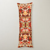 Coussins Longs Jolies pierres abstraites rouges brunes orange (Dos (Vertical))