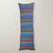 Coussins Longs Jolies rayures bleu violet (Dos (Vertical))
