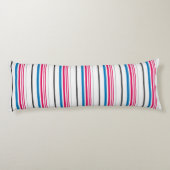 Coussins Longs Jolies rayures bleues blanches (Dos)