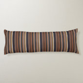Coussins Longs Jolies rayures bleues marron (Dos)