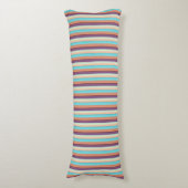 Coussins Longs Jolies rayures bleues marron (Devant (Vertical))