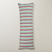 Coussins Longs Jolies rayures bleues marron (Dos (Vertical))