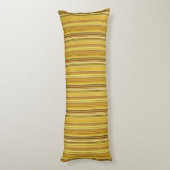 Coussins Longs Jolies rayures brunes dorées (Dos (Vertical))