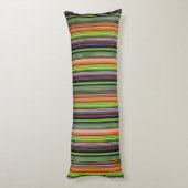 Coussins Longs Jolies rayures noires colorées (Dos (Vertical))