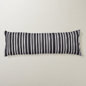 Coussins Longs Jolies rayures noires et blanches (Dos)