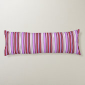 Coussins Longs Jolies rayures rouge violet (Dos)