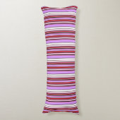 Coussins Longs Jolies rayures rouge violet (Devant (Vertical))