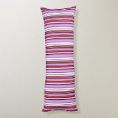 Coussins Longs Jolies rayures rouge violet (Dos (Vertical))