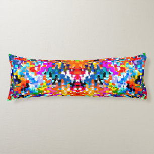 Coussins Longs Jolis carrés abstraits colorés
