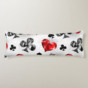 Coussins Longs Joueur de poker Joueur de cartes de jouer costumes