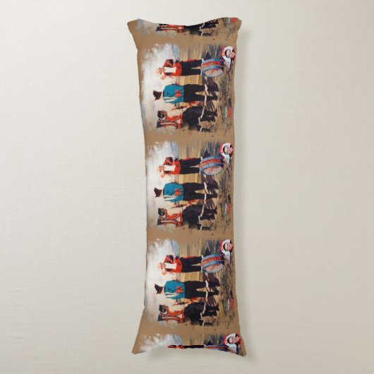 Coussins Longs Joueurs de cornemuse/Gaiteiros/Pipers (Devant (Vertical))