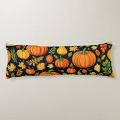 Coussins Longs Jour de récolte Motif citrouille Décor d'automne (Dos)