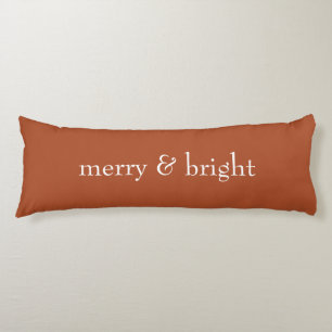 Coussins Longs Joyeux & Joyeux Noël en terre cuite