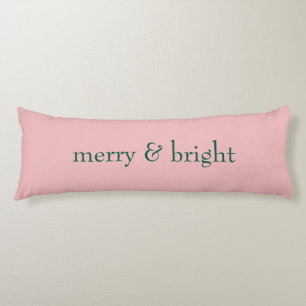 Coussins Longs Joyeux & Joyeux Noël Pink Vert