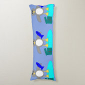 Coussins Longs Joyeux Noël Pêche Pingouin Corps Oreiller (Devant (Vertical))