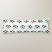 Coussins Longs Joyeux Noël ! Snowman avec amis (Dos)