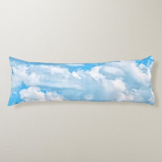 Coussins Longs Joyeux nuages ensoleillés partout sur l'Arrière - (Devant)
