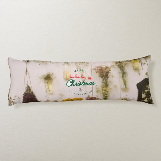 Coussins Longs Joyeux Oreiller du corps de la nouvelle année (Dos)