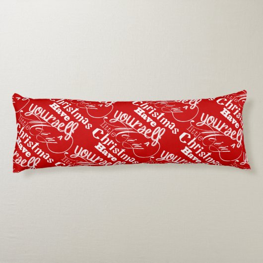 Coussins Longs Joyeux petit jardin de Noël (Dos)