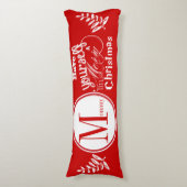 Coussins Longs Joyeux petit jardin de Noël (Devant (Vertical))