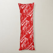 Coussins Longs Joyeux petit jardin de Noël (Dos (Vertical))